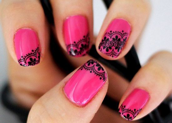 35 Creative Pink Nail Designs For Women