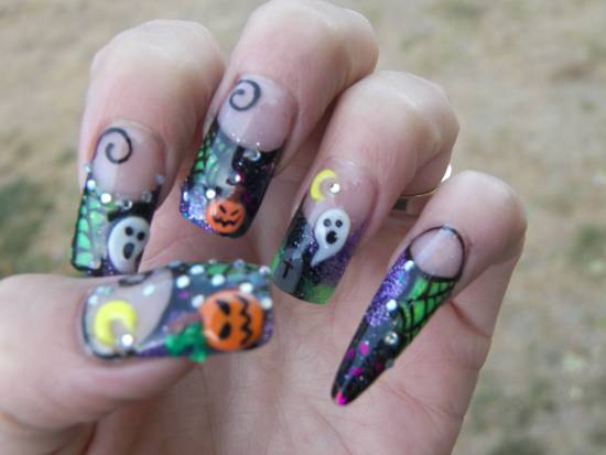3d Halloween Nails