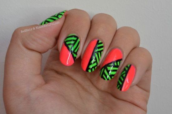  Striped Nail Designs