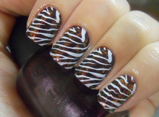 Zebra Nail Designs