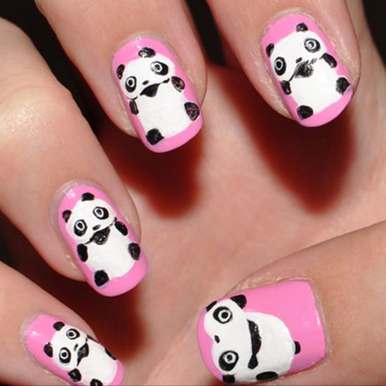 Panda Nail Designs