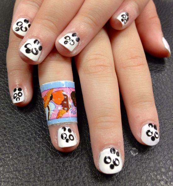 40 Cute Panda Nail Art Designs For Winter