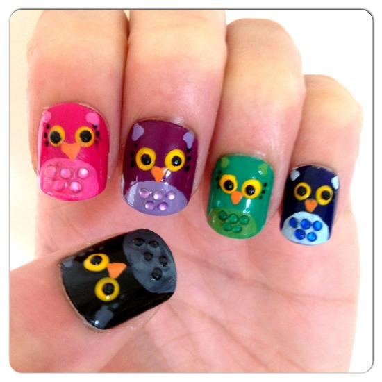 Owl Nail Designs