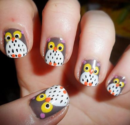40 Cute Owl Nail Art Designs