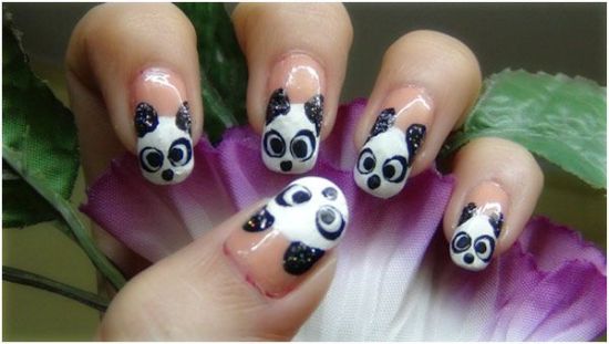 How to Make Panda Nail Art : Step by Step Tutorial
