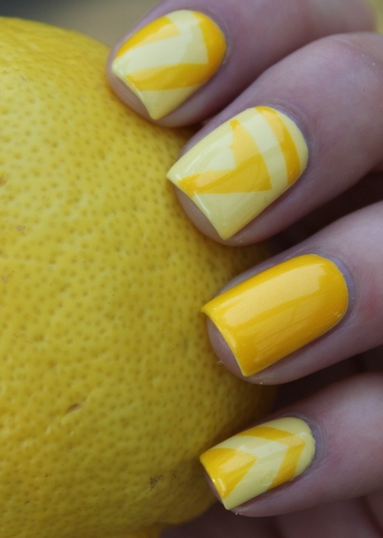 Yellow Nail Art