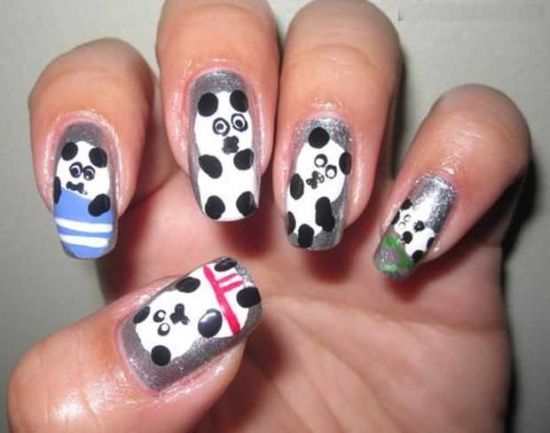 Panda Nail Designs