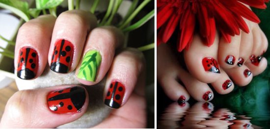 Ladybug Nail Designs