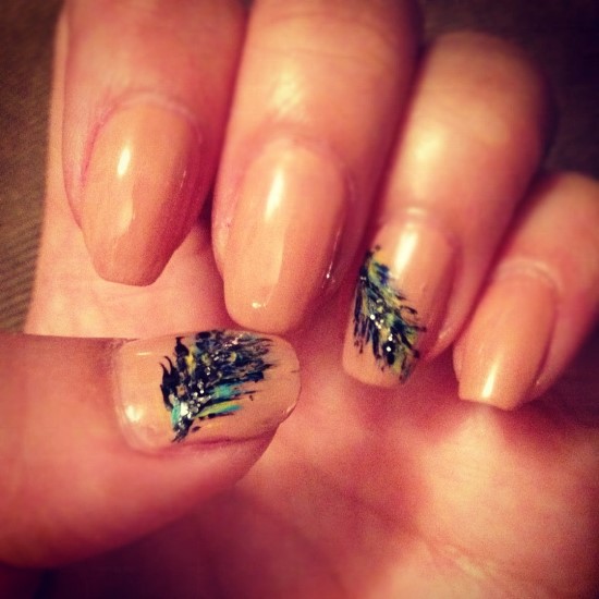 Feather Nail Designs