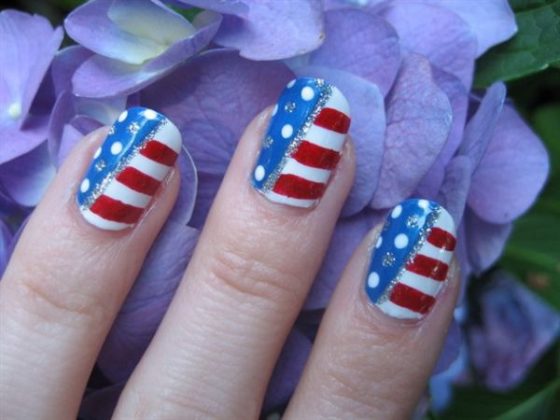 Red, White, and Blue French Tips - wide 10