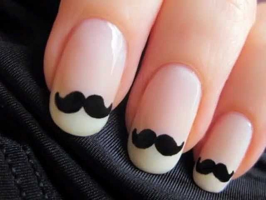 Mustache On Nails