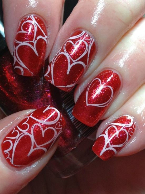 45 Gorgeous Valentines Day Acrylic Nail Designs