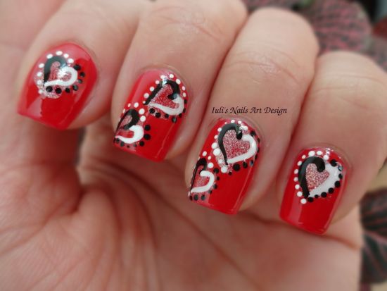 Valentines Nail Art Designs