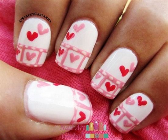 Valentines Nail Art Designs