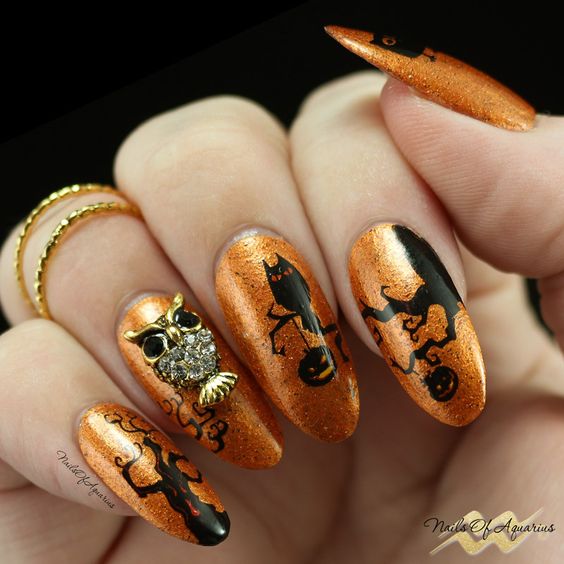 30 Magnificent Owl Nail Designs