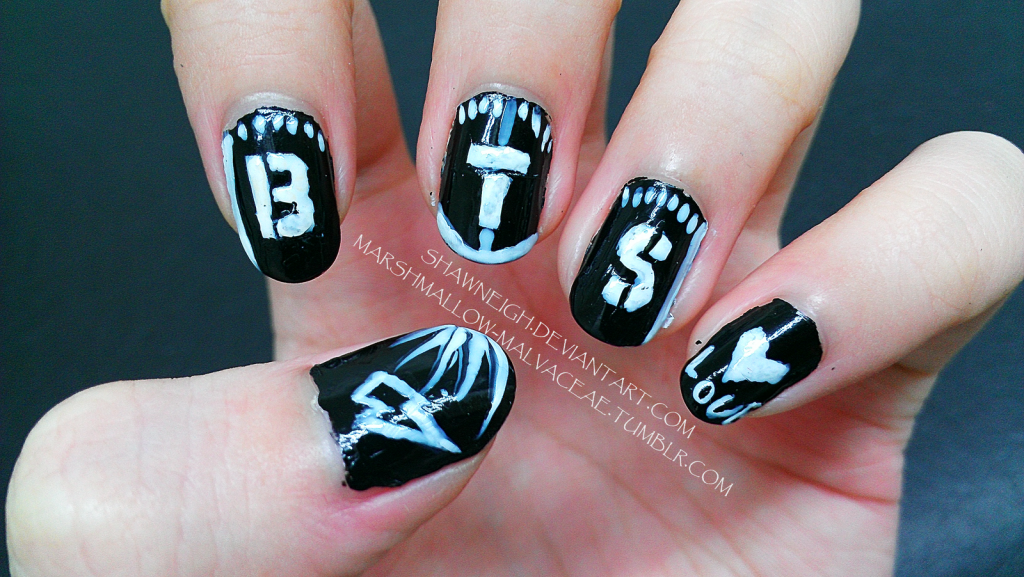 2. How to Achieve BTS V's Signature Nail Art - wide 4