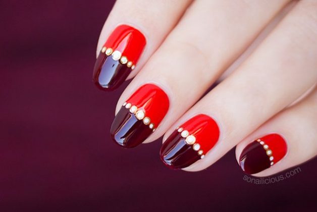 34 Elegant Red Nails