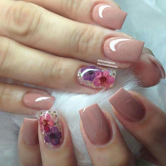 Orchid Gel Nail Design