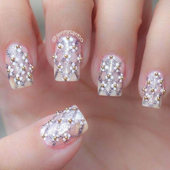 40 Wedding Nails Design To Complete Your Bridal Look