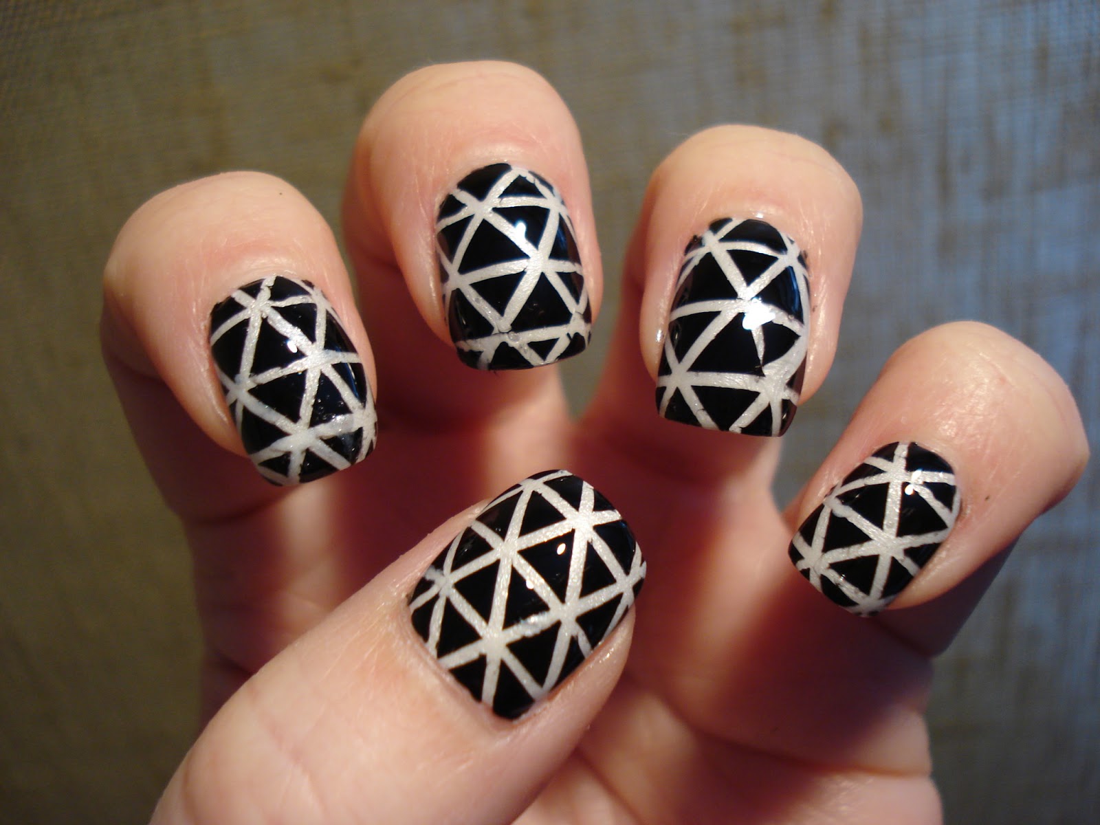 Triangle Nail Designs with Tribal Patterns - wide 7