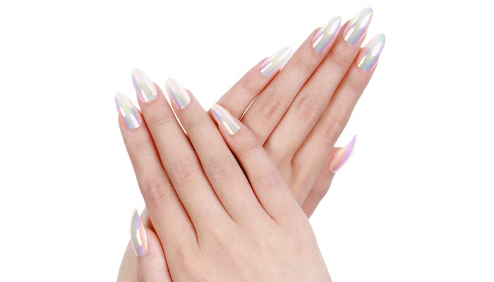 Runner Up: Ejiubas Full Coverage Chrome Stiletto Nail (24 pieces)